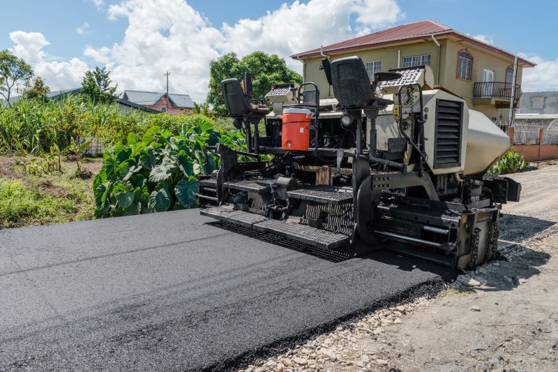 Commercial Paving Equipment in Action